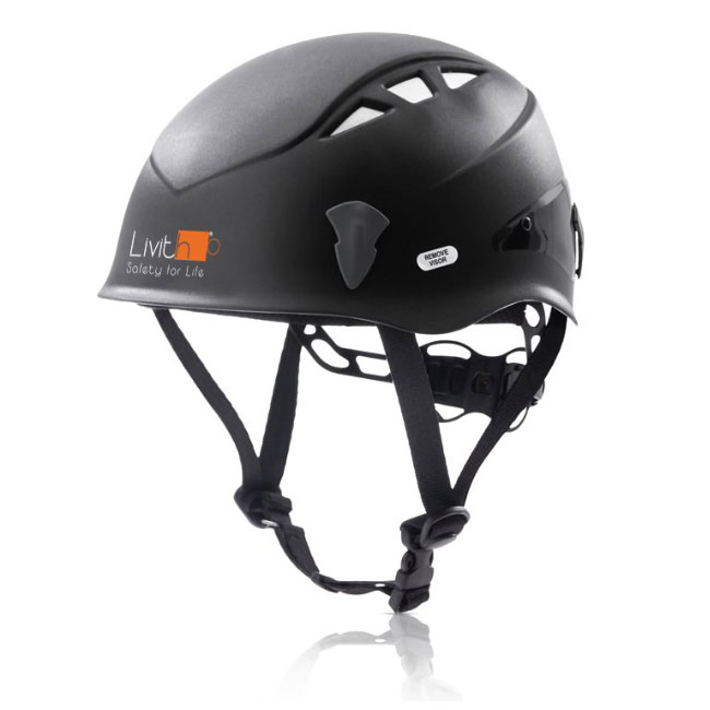casco nero dispositivo di protezione individuale
