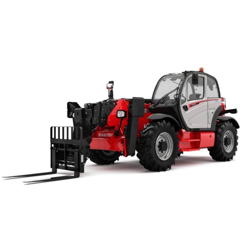 sollevatore telescopico fisso 18 mt Manitou rosso